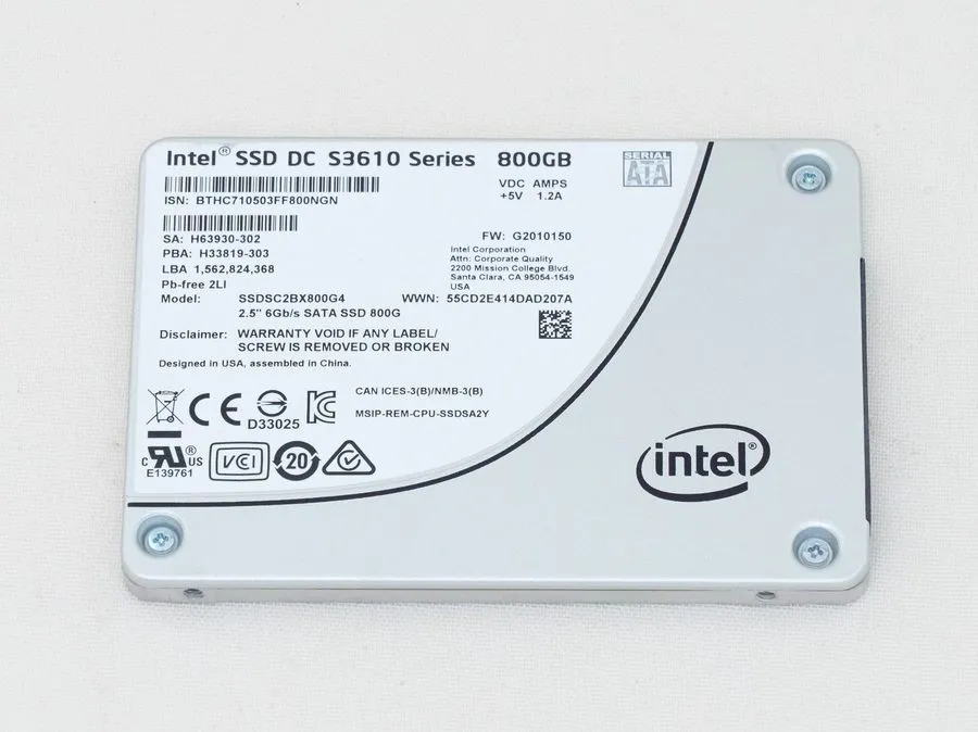 SSD-накопитель Intel DC S3610 Series 800GB SATA 6Gb/s 2.5inch Internal SSD SSDSC