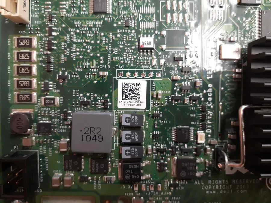 Контроллер DELL PERC 6/i 3Gb/s PCI-E x8 SAS RAID Controller Dell P/N 0T774H