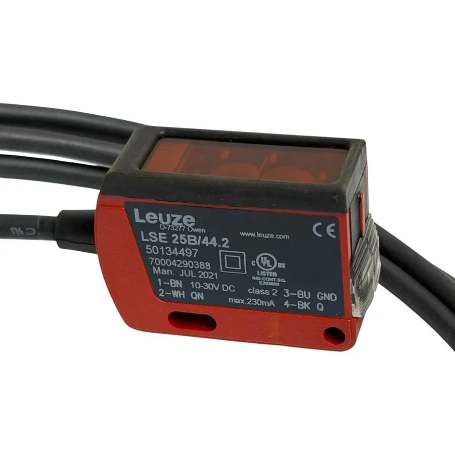 Датчик 225599 New- Leuze LSE 25B/44.2 Photo Sensor Receiver; 10-30VDC; 230mA