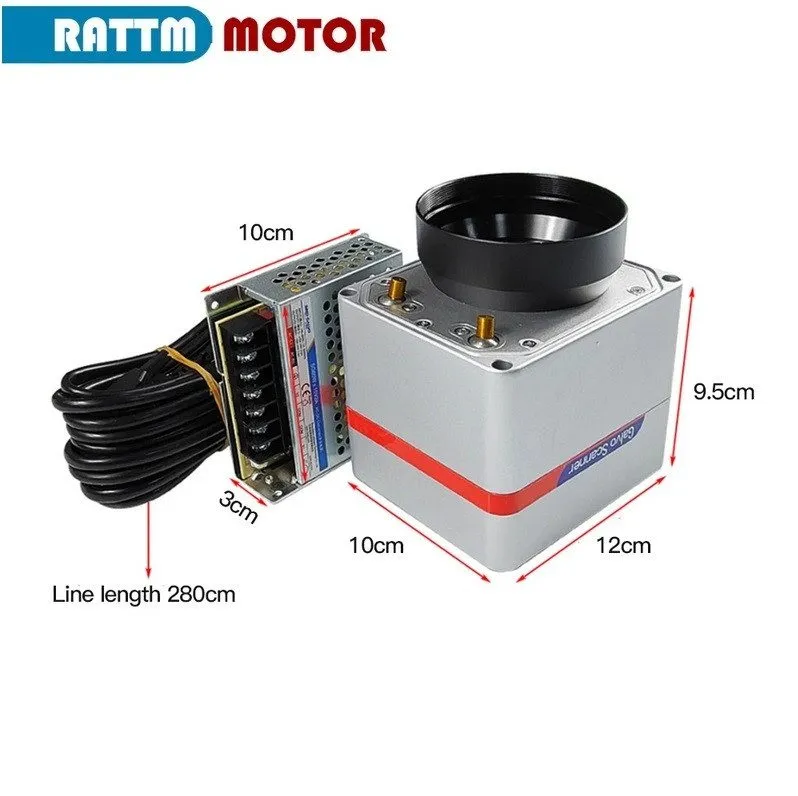 Лазерный маркиратор 50W MAX Fiber Laser Marking Machine 200 200mm SINO Galvo RC1