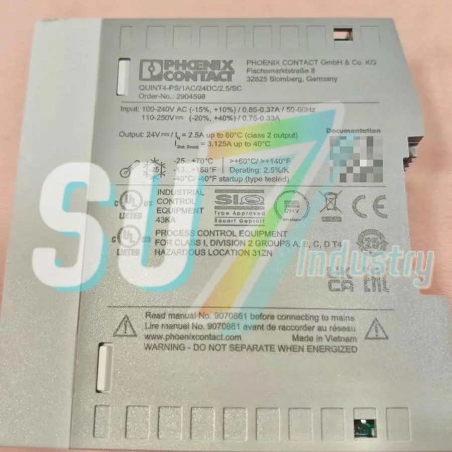 Блок питания Phoenix Contact QUINT4-PS/1AC/24DC/2.5/SC 2904598 Power Supply