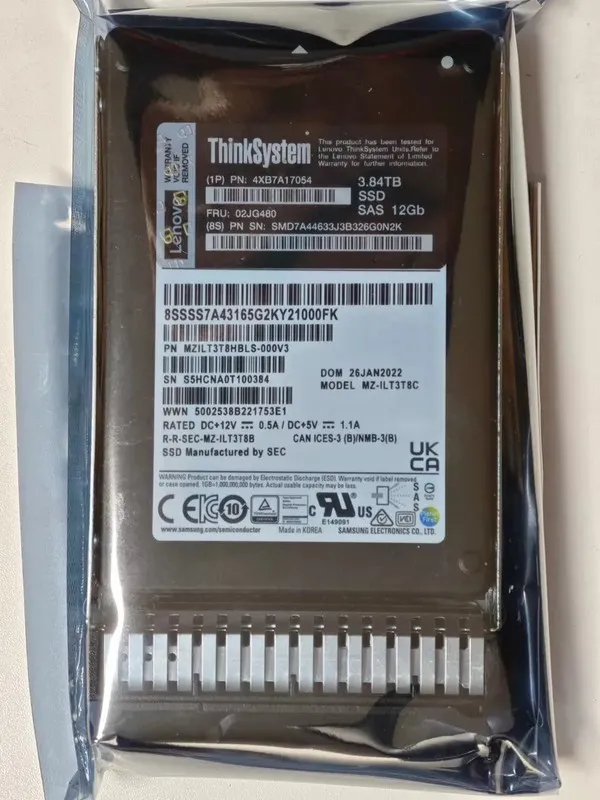 Сервер Lenovo 02JG480 3.84TB 4XB7A17054 ThinkSystem 2.5" Capacity SAS 12Gb Hot S