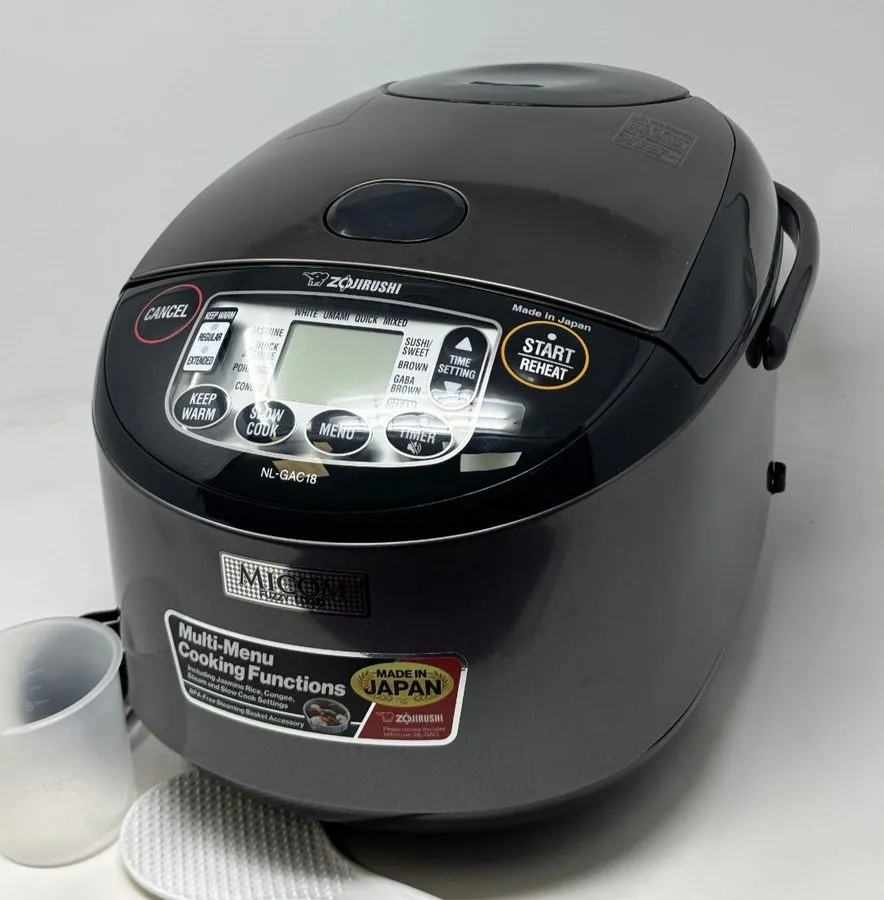 Рисоварка Zojirushi NL-GAC18 BM Umami Micom Rice Cooker Warmer 10 Cup Metallic B