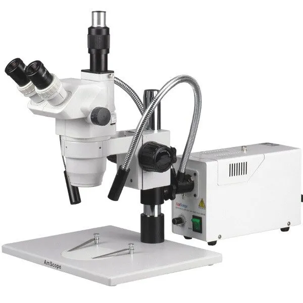Микроскоп AmScope 3.35X-90X Trinocular Boom Stereo Microscope w/ Focusable Eyepi