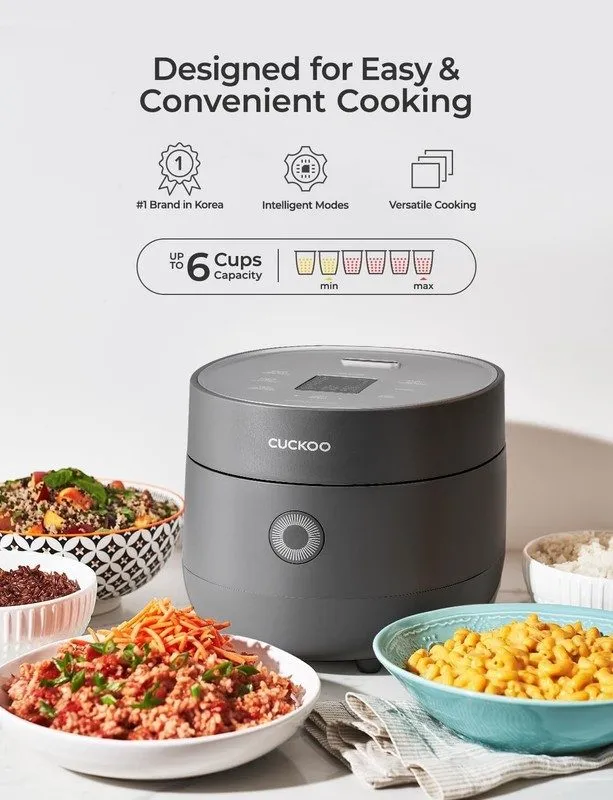 Рисоварка CUCKOO Micom Rice Cooker 6-Cup Uncooked 12-Cup Cooked Fuzzy Logic Time