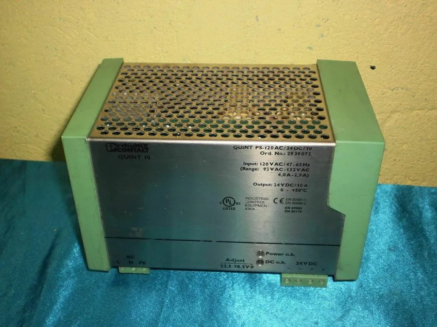 Блок питания Phoenix Contact, Quint PS-120AC/24DC/10, 2939072, Power Supply 24vD