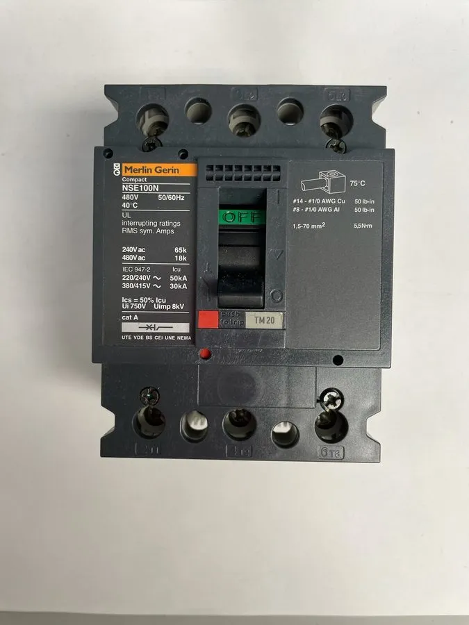 Автоматический выключатель MERLIN GERIN NENL34050 CIRCUIT BREAKER 50 A 3P 480V N