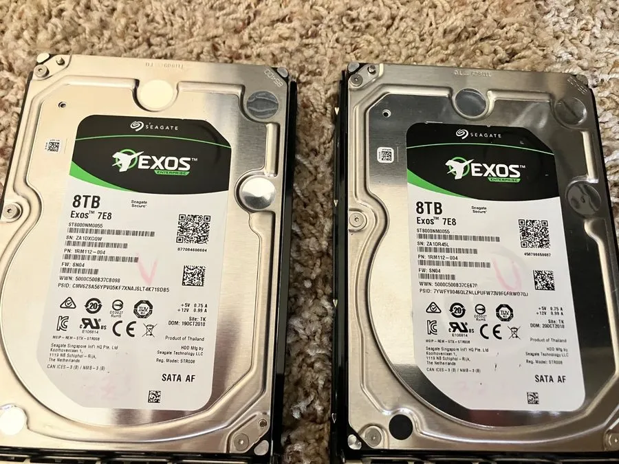 Жёсткий диск Seagate Exos 7E8 8TB ST8000NM0055 3.5" SATA III Enterprise Hard Dri