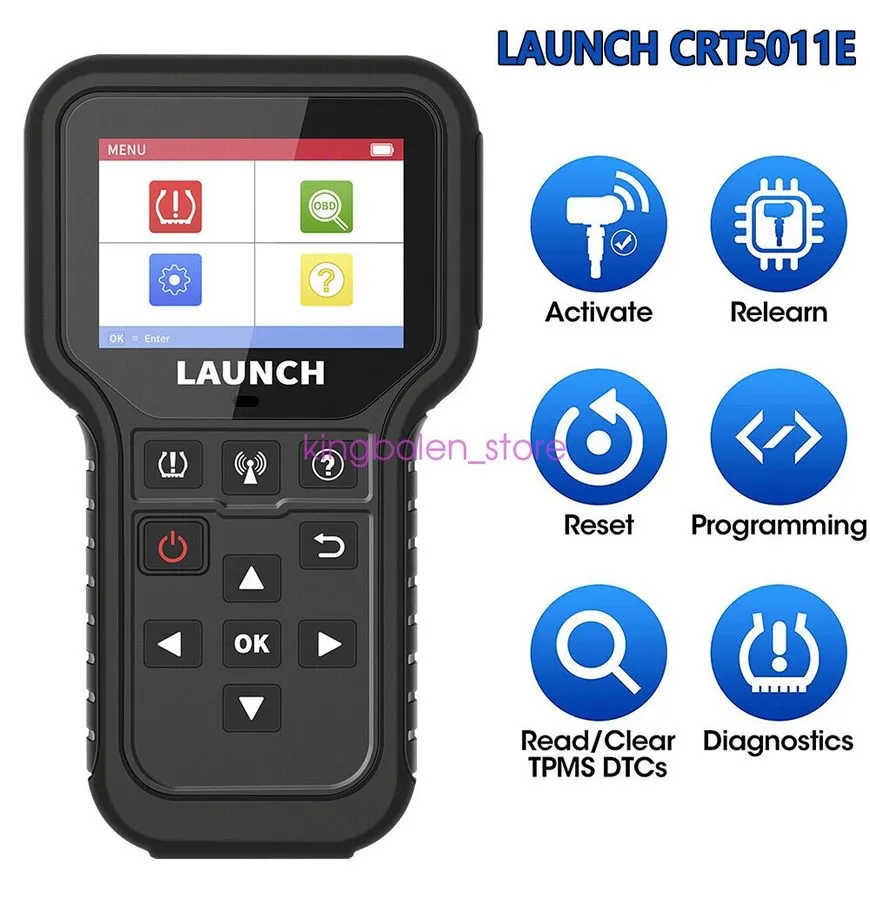 Диагностический сканер LAUNCH CRT5011E OBD2 Car Scanner TPMS Relearn Sensor Prog — фото лота 1