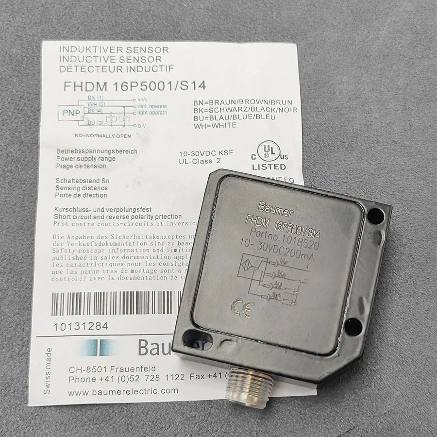 Фотоэлектрический датчик Baumer FHDM 16P5001/S14 Photoelectric Diffuse Sensor 10