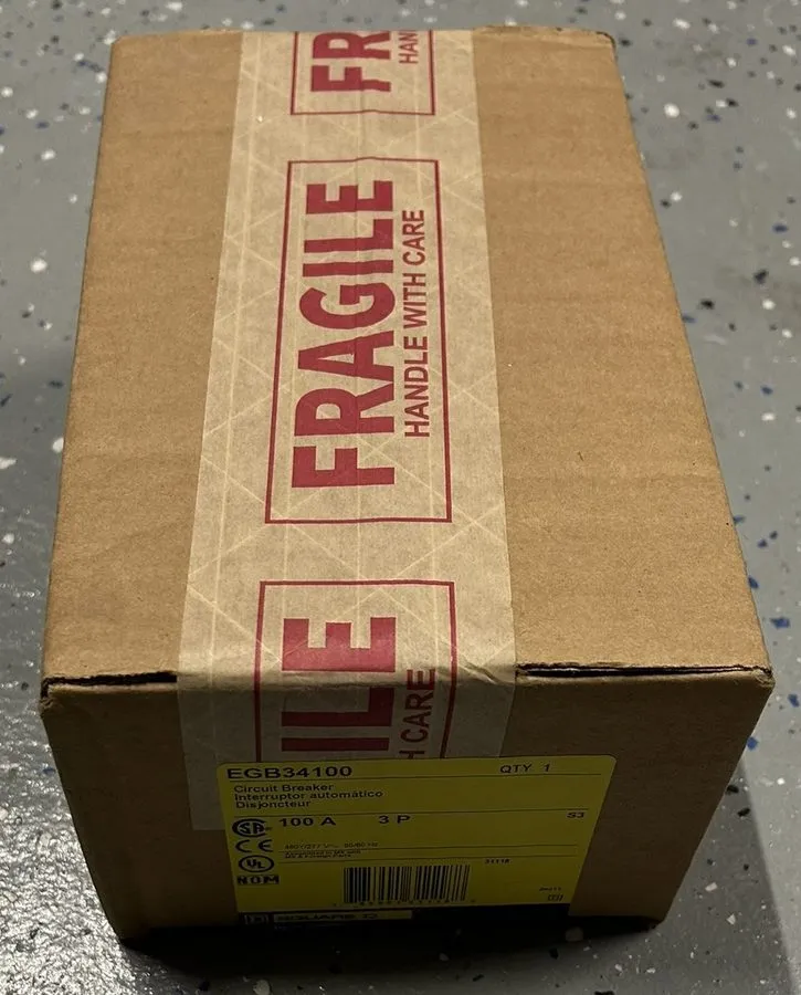 Автоматический выключатель EGB34100 Square D 100 Amp 480V 3 Pole Bolt On Circuit