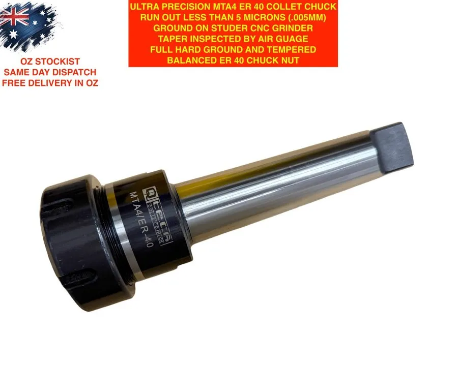 Режущий инструмент PRECISION MT5 ER32&40 COLLET CHUCK TANG &THREAD TYPE .005MM(5 — фото лота 1