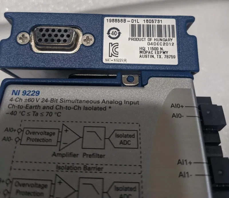 Модуль ввода-вывода National Instruments NI 9229 Analog Input Module NI-9229 779 — фото лота 3
