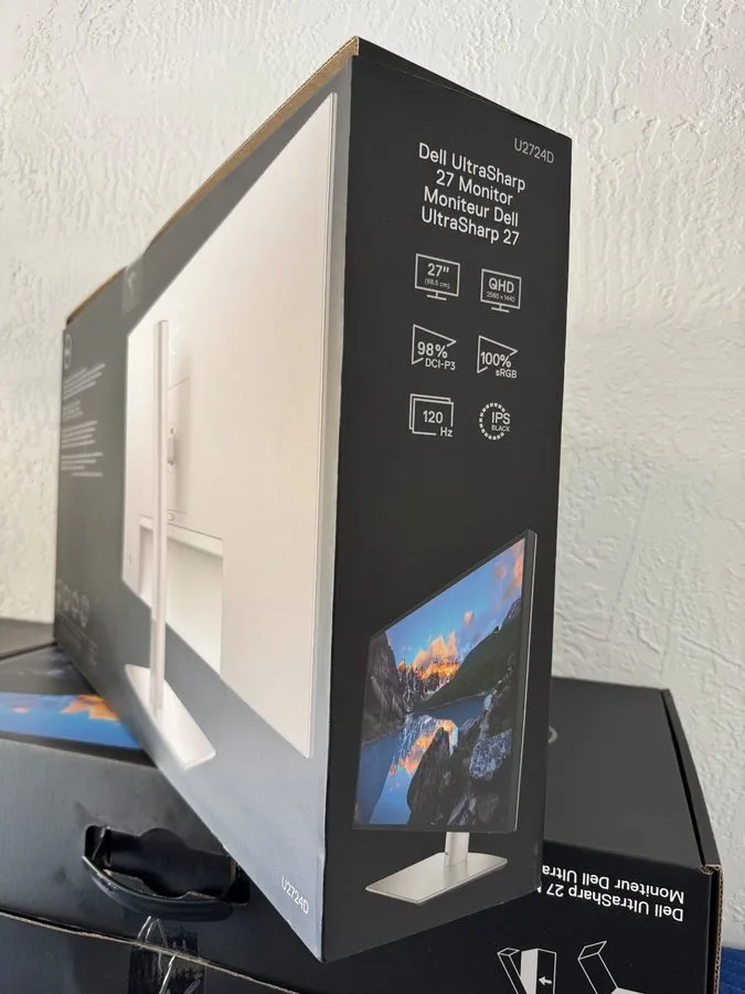 Монитор Dell UltraSharp U2724D 27" Class WQHD LED Monitor 16:9 Platinum Silver