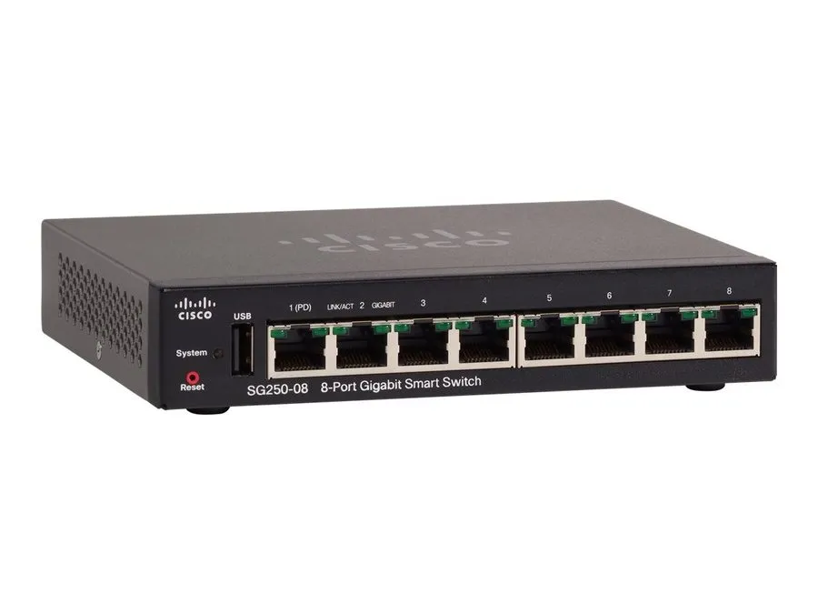 Коммутатор Cisco SG250-10P-K9-EU Switch