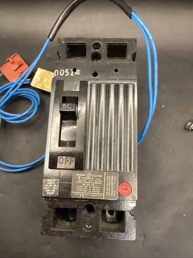 Автоматический выключатель GE TED124050WL 2P 1PH 50A 480V Circuit Breaker