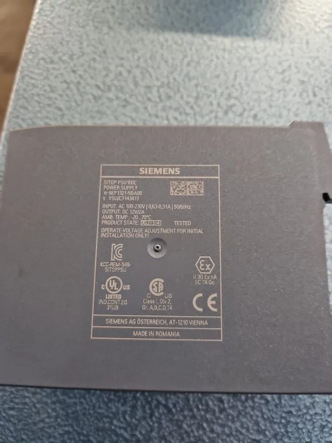 Блок питания 6EP1321-5BA00 SITOP PSU100C 12 V/2 A stabilized power supply input: — фото лота 1