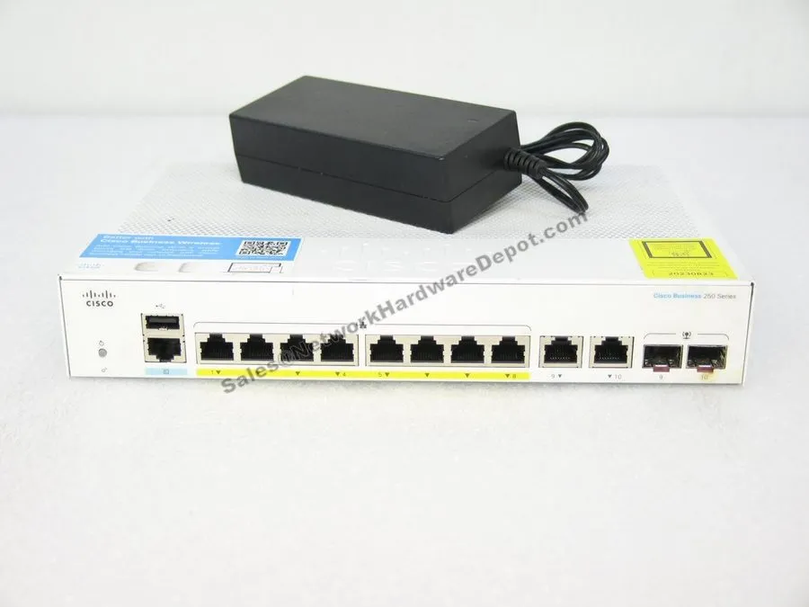 Коммутатор Cisco CBS250-8PP-E-2G-NA Switch
