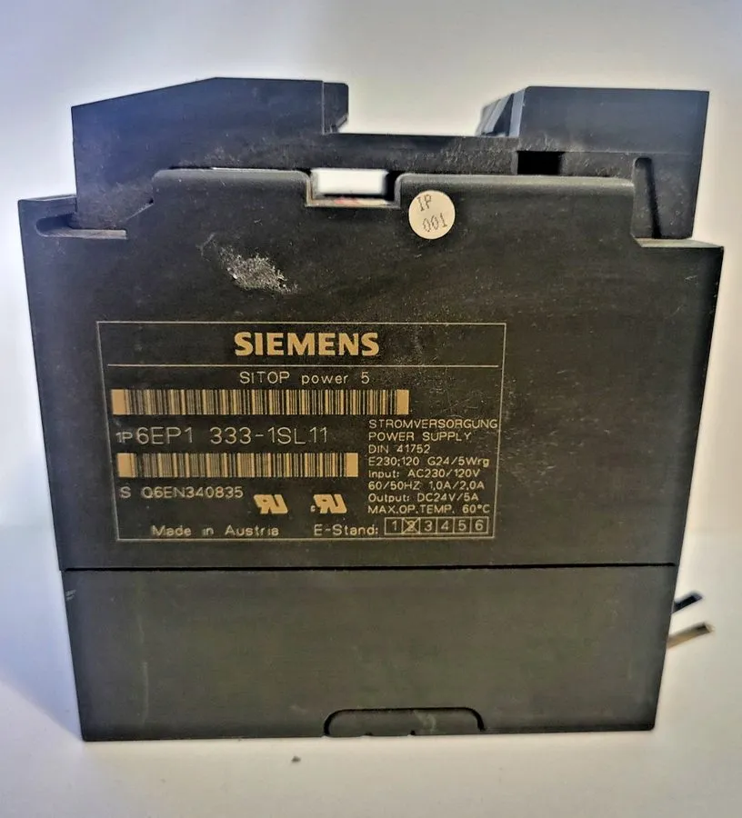 Блок питания SIEMENS 6EP1333-1SL11 Sitop Power 5 PLC Power Supply 120/230 VAC
