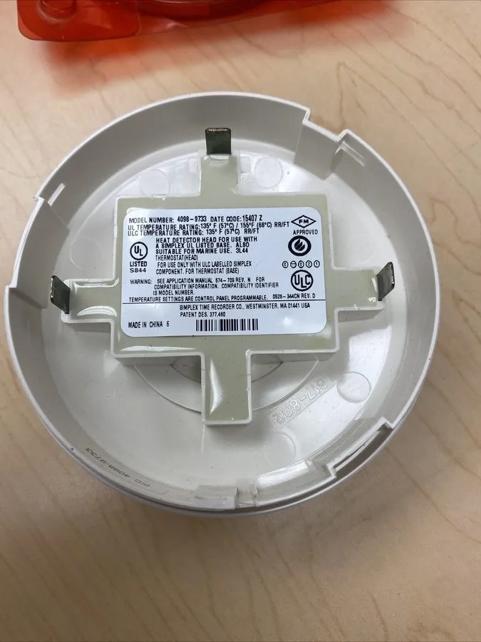 Оборудование пожарной сигнализации SET OF 10 Simplex 4098-9733 Addressable Heat