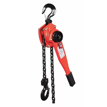Таль Dayton 48Me56 Lever Chain Hoist, 3, 000 Lb Load Capacity, 15 Ft Hoist Lift, — фото лота 1