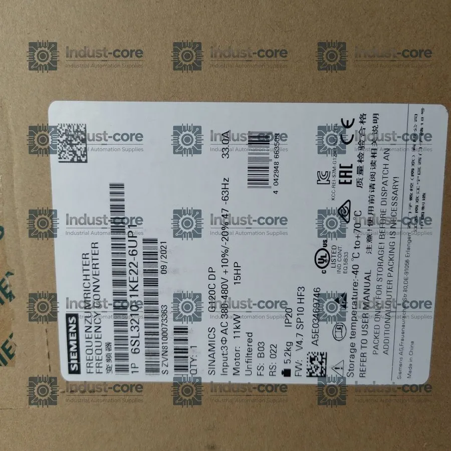 Частотный преобразователь Siemens 6SL3210-1KE22-6UP1 SINAMICS G120C 11KW Convert