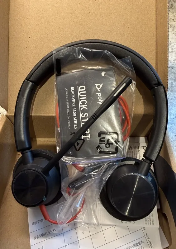VoIP-шлюз Plantronics Blackwire 3320-M USB-A Stereo Headset Black