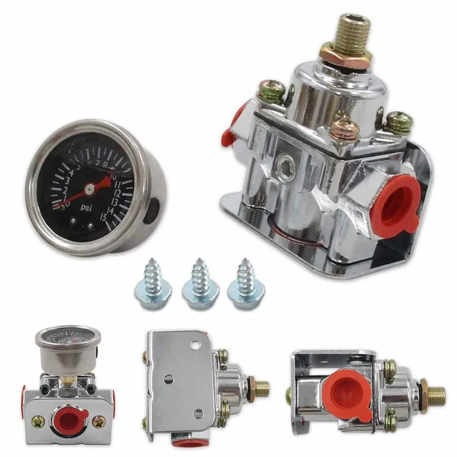 Трубопроводная арматура 12-804 Adjustable Low Fuel Pressure Regulator Kit 1-4 PS — фото лота 2