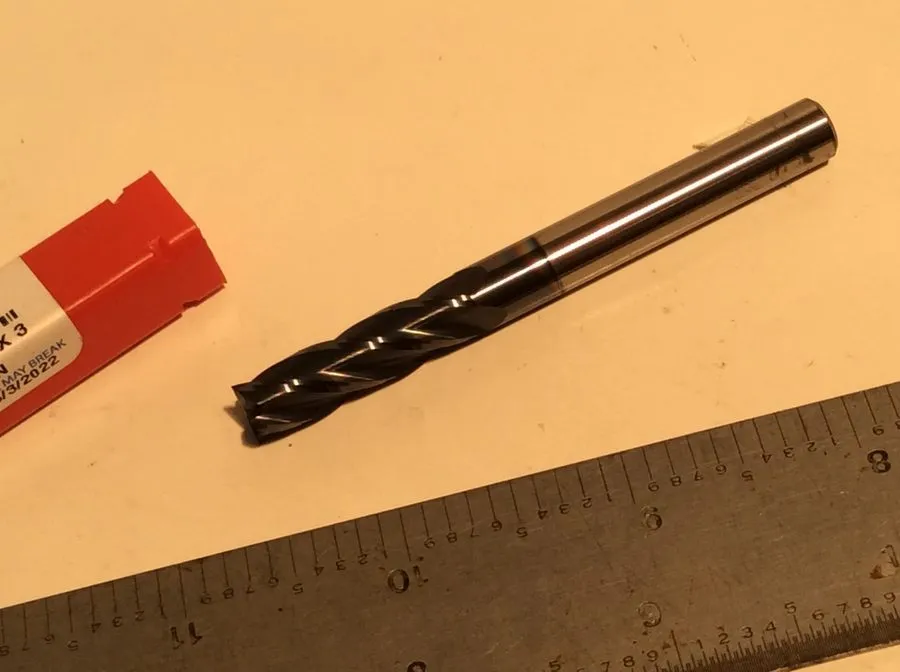 Режущий инструмент 5/16" 4 FLUTE LONG ALTIN CARBIDE END MILL 1-1/8"LOC x 3" OVAL