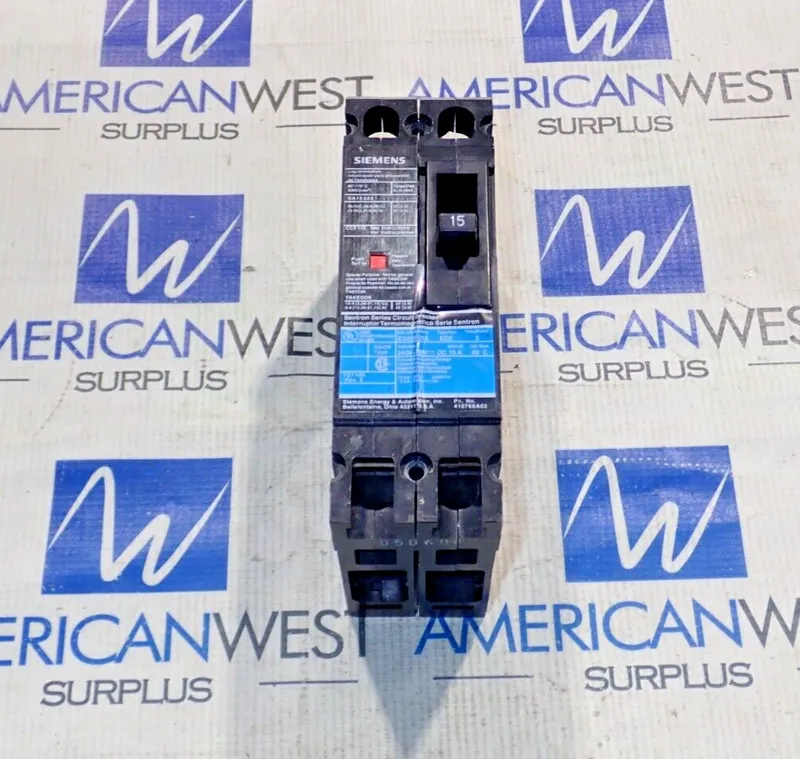 Автоматический выключатель Siemens ED22B015 Sentron Circuit Breaker, 2-Pole 15A,