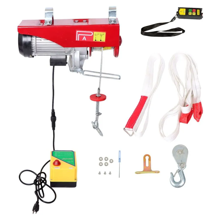 Таль Mini Electric Hoist PA800 1760lbs 110V 1350W 328ft/100m Wireless Remote Con — фото лота 1