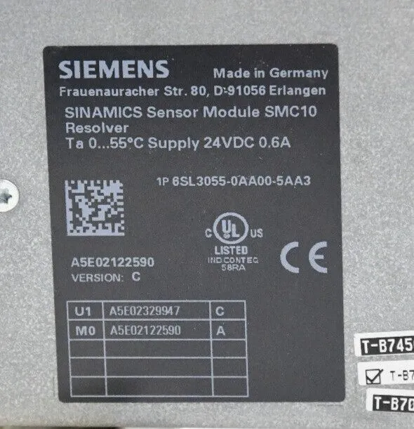 Частотный преобразователь 6SL3055-0AA00-5AA3 Siemens 24VDC Sensor Module Sinamic