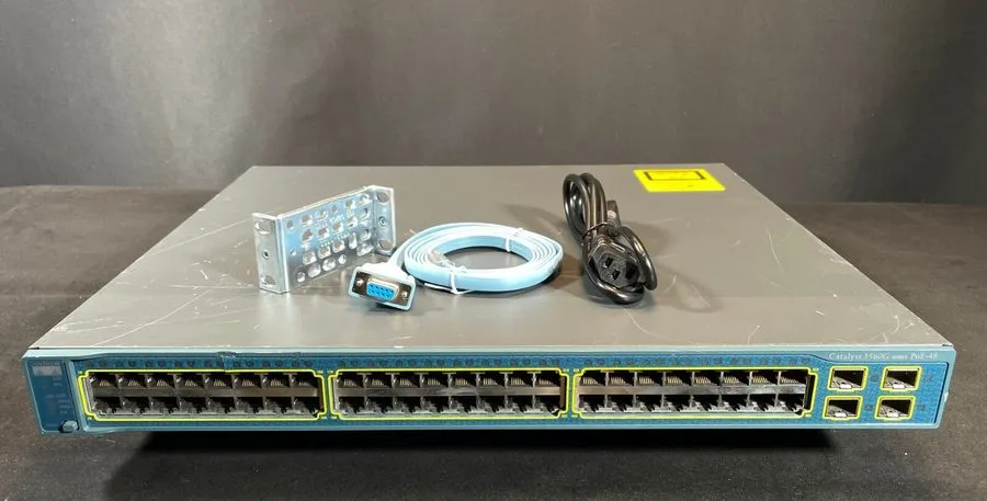 Коммутатор Cisco WS-C3560G-48PS-S 48-Port Gigabit PoE Managed Switch 4 SFP 1U Ra