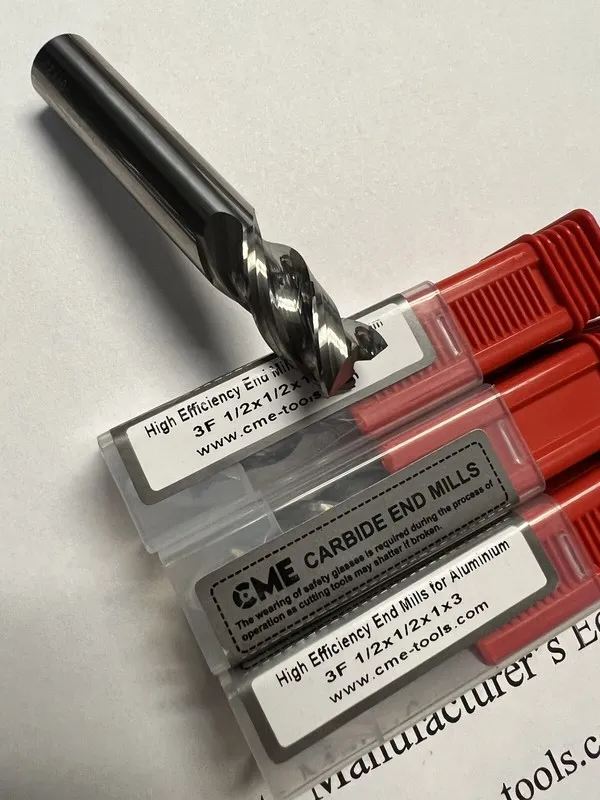 Режущий инструмент 1/4” Hi-efficiency Carbide End Mill для Aluminum 3F Variable 