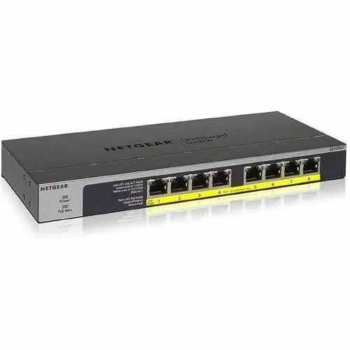 Коммутатор Netgear GS108LP-100NAS 8-Port Gigabit Ethernet PoE+ Unmanaged Switch 