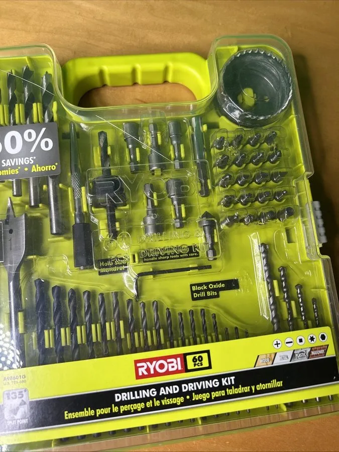 Режущий инструмент Ryobi A98601G Drill Bit Set — фото лота 1