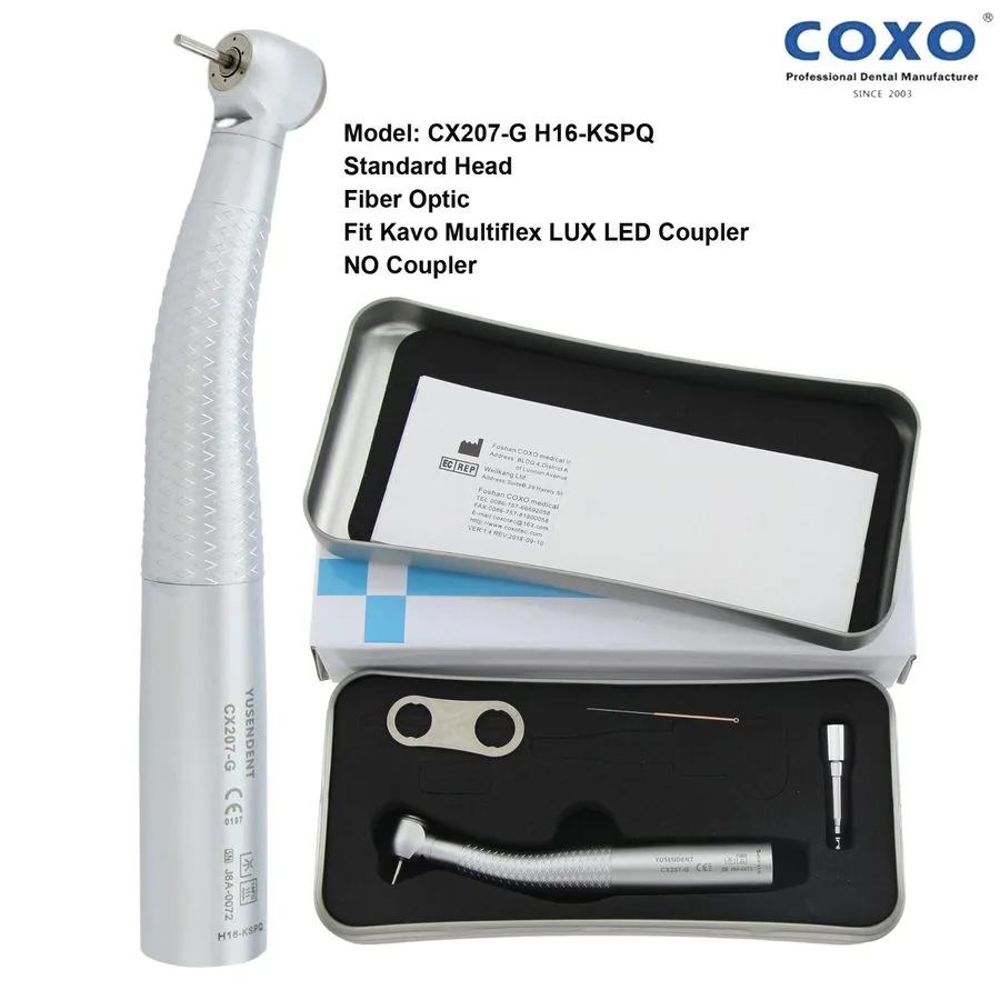 Стоматологический наконечник COXO Dental Handpiece Fiber Optic High Speed Turbin