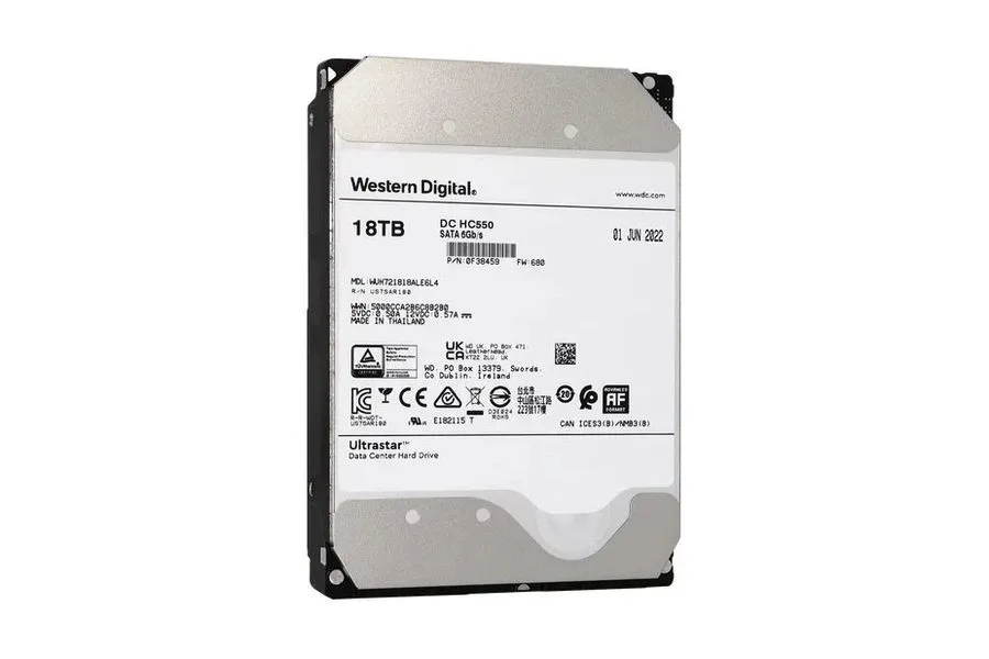 Жёсткий диск Western Digital Ultrastar DC HC550 18TB Internal 7.2K SAS 6GB/s 3.5