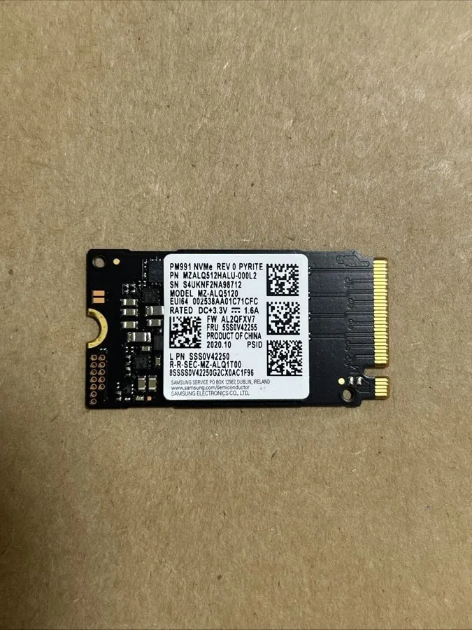 SSD-накопитель Samsung PM991 512GB SSD M.2 NVME 2242 MZALQ512HALU-000L2 MZ-ALQ51 — фото лота 2