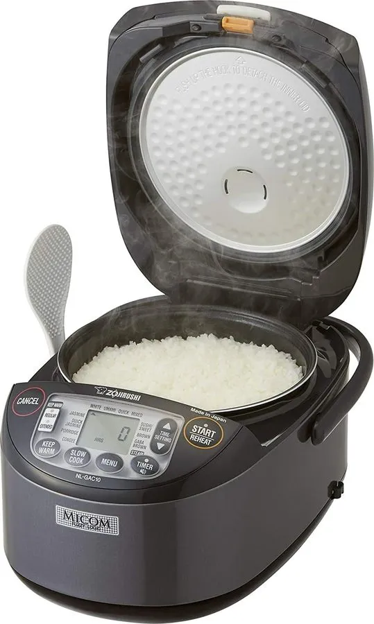Рисоварка Zojirushi NL-GAC18 BM Umami Micom Rice Cooker Warmer 10 Cup Metallic B