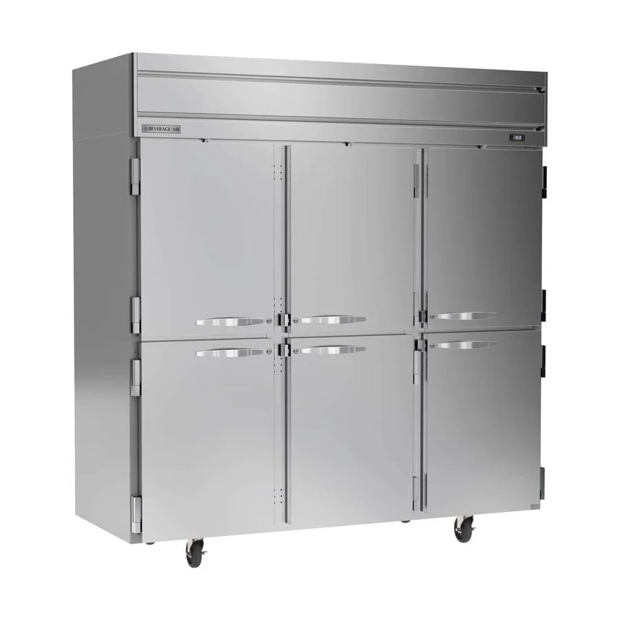 Морозильный шкаф Beverage Air HFS3HC-1HS 78" 3-Section Reach-In Freezer, 6 Half  — фото лота 1