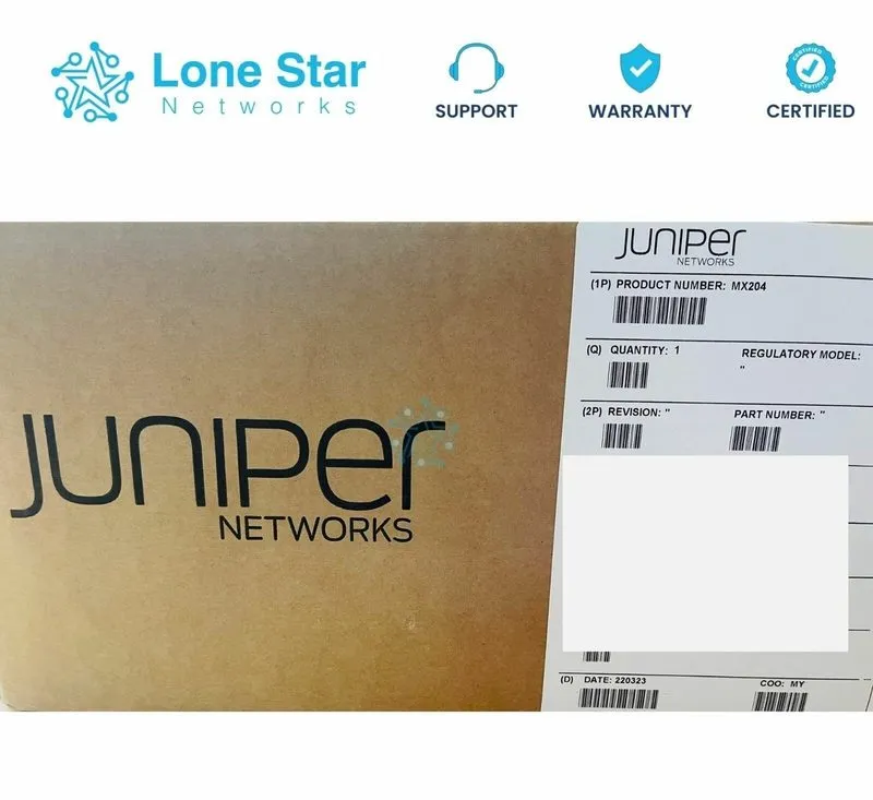 Маршрутизатор Juniper MX204 Router MX204-HW-BASE Junos-64 Dual AC Power