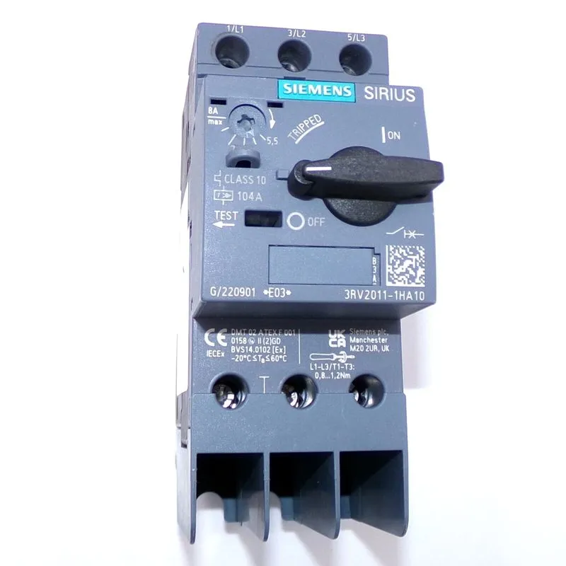 Автоматический выключатель Siemens 3RV2011-1HA10 Motor Protection Circuit Breake — фото лота 3