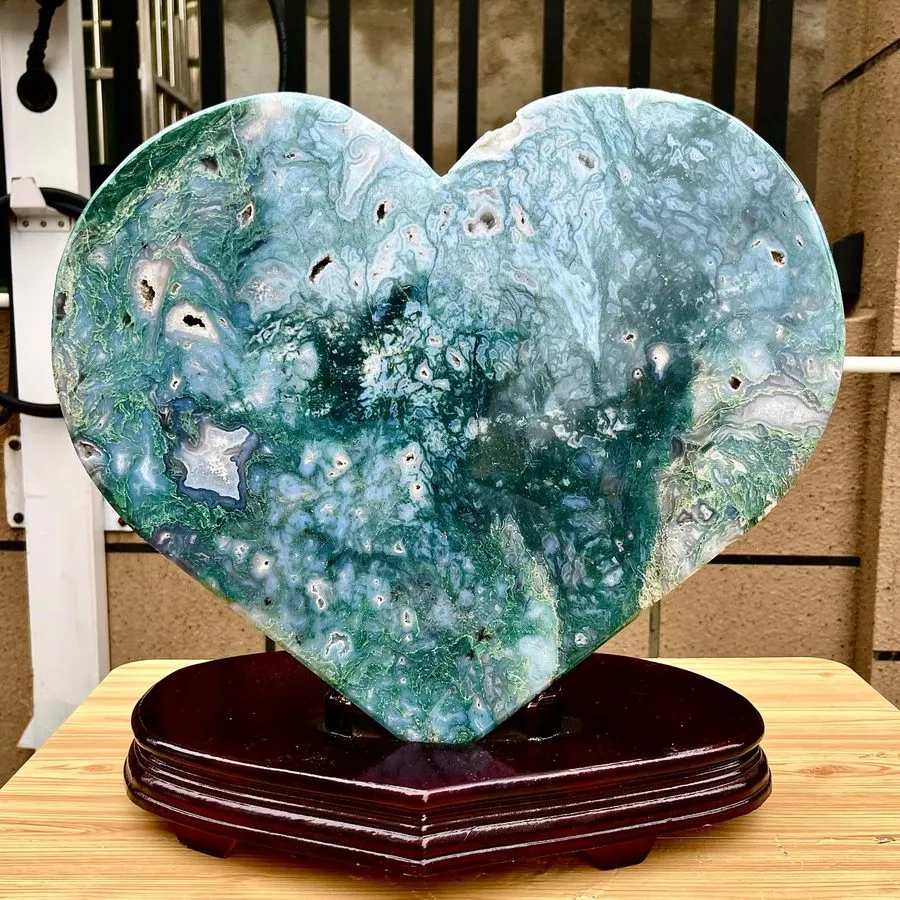 Лабораторный прибор 25.1LB Natural water grassland ore polishing heart shaped he