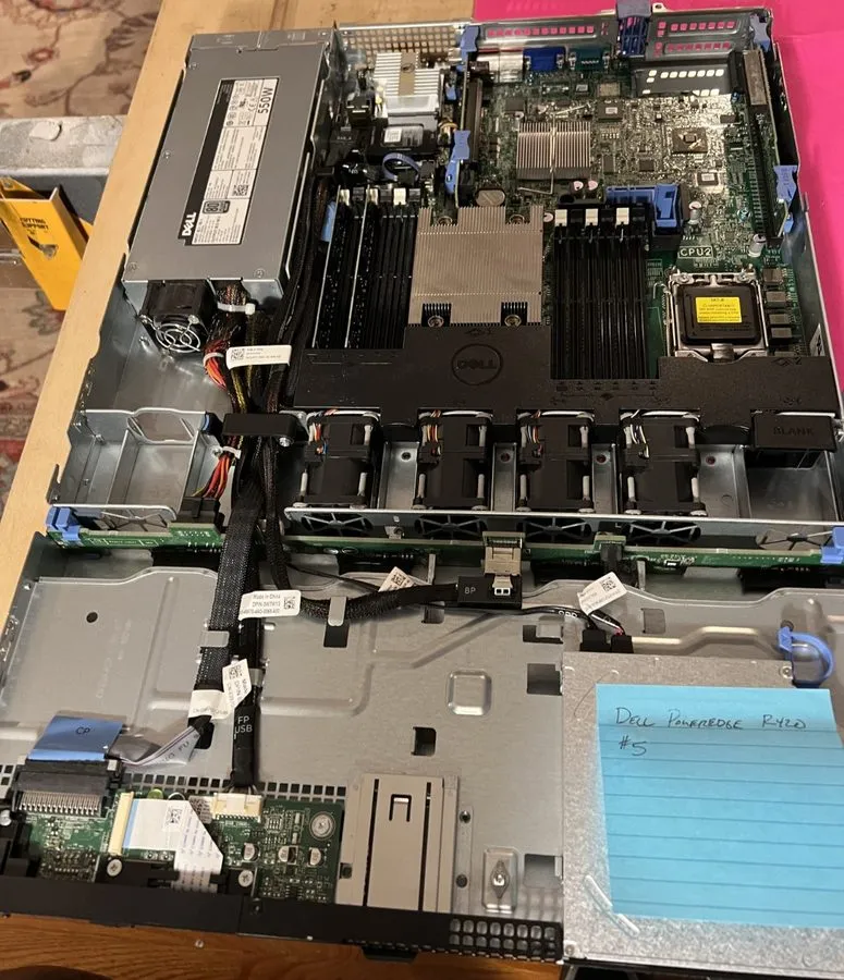 Сервер Dell PowerEdge R420 1U Dual Intel Xeon 2.4GHz 192GB DDR3 Ram HDD removed — фото лота 2