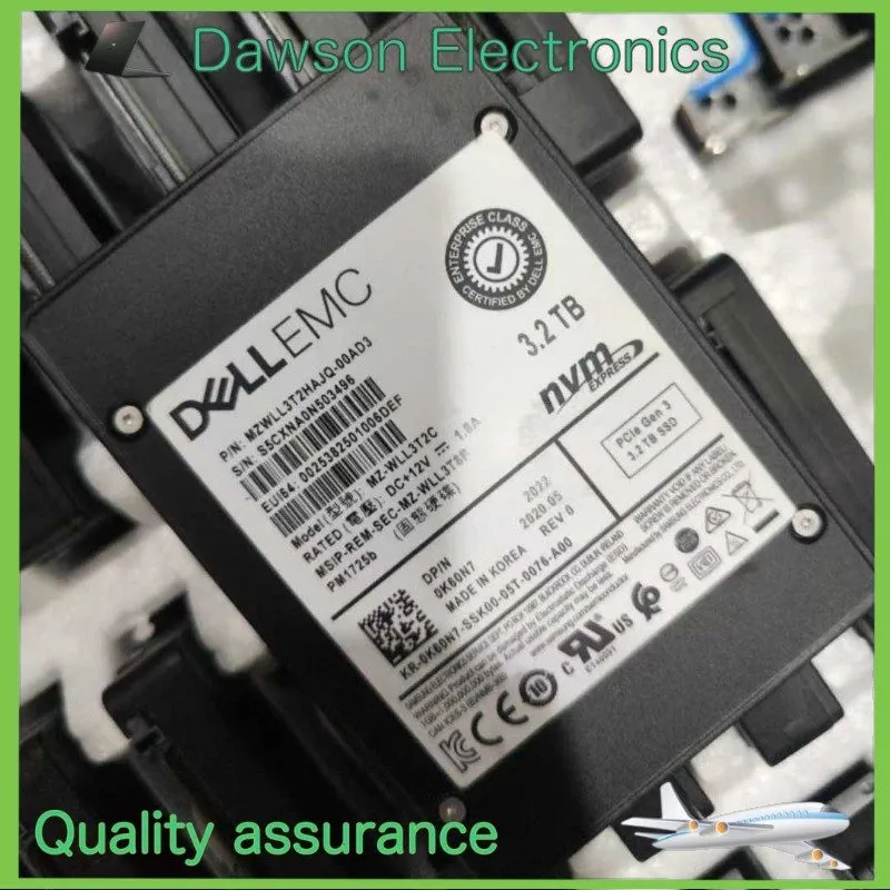 SSD-накопитель Samsung PM1725B 3.2TB DELL SSD 2.5" PCle Gen3 NVME MZ-WLL3T2C MZW