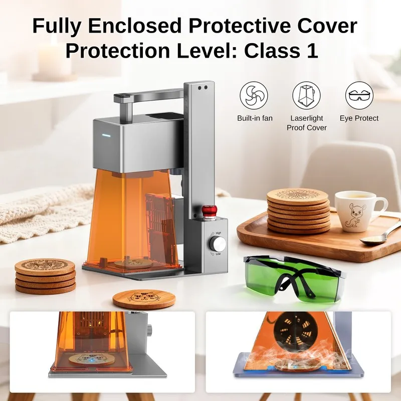 Лазерный гравёр Raymoto R1-10W Portable Handheld Laser Engraver Machine — фото лота 1