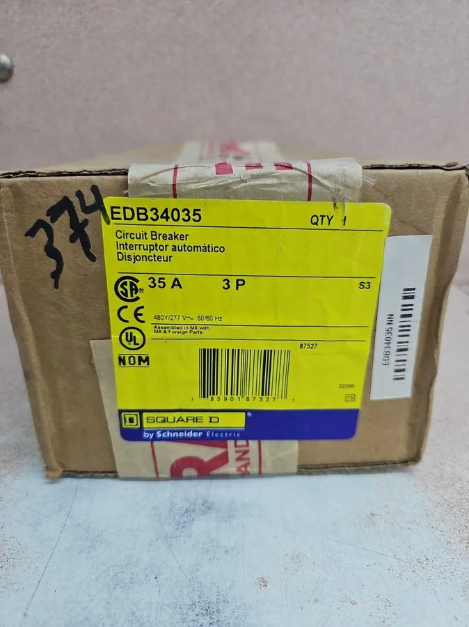 Автоматический выключатель SQUARE D EDB34035 EDB 3 POLE 35AMP 480v CIRCUIT BREAK
