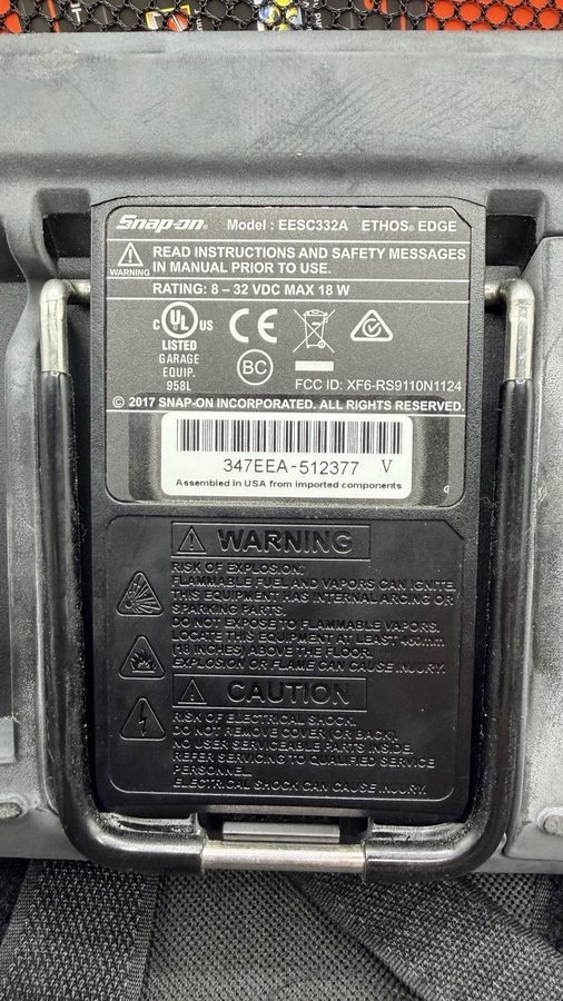 Диагностический сканер Snap-On Ethos Edge EESC332A OBD2 Scanner Diagnostic Tool