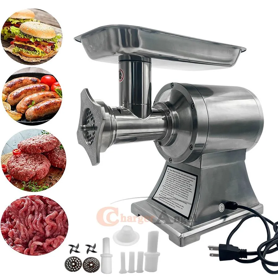 Оборудование для общепита Commercial Meat Grinder,550Lb/H 1100W Heavy Duty Stain